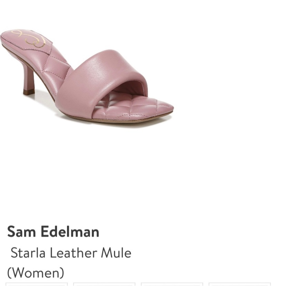Sam Edelman Starla Leather Mule- Mauve